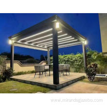 metal gazebo with louvered roof louvers Aluminium Pergola